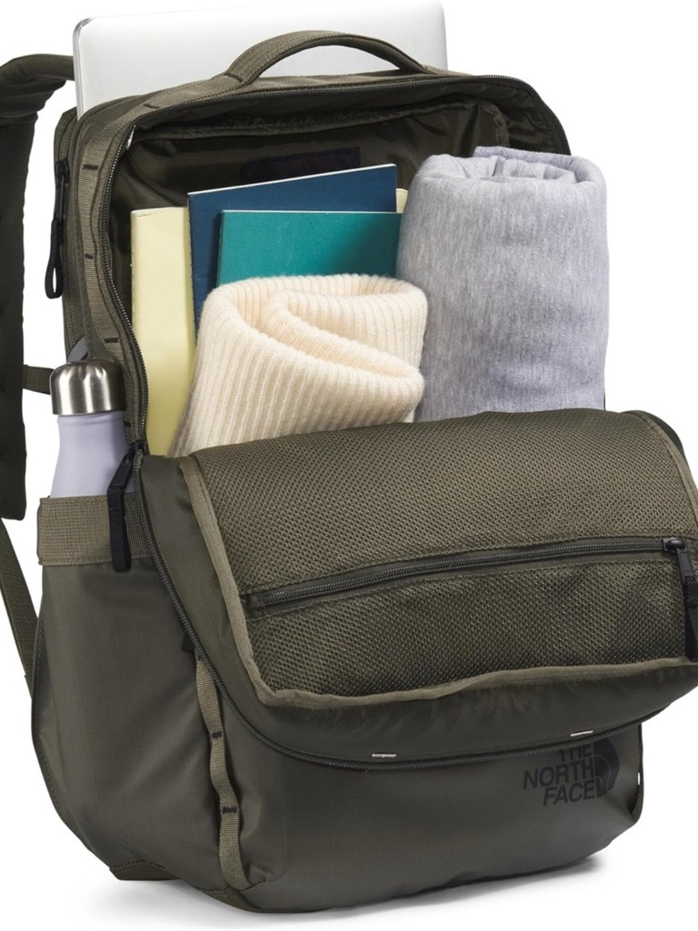 The North Face Olive Green Ripstop Backpack - Picture 4 of 4